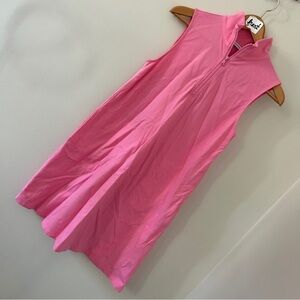 Isaac Mizrahi Live pink short sleeve polo dress with pockets women's sz XS